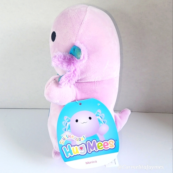 MONICA 🦎Purple Axolotl Iridescent Belly HugMees Original Squishmallow ☆》NWT《☆ - Picture 2 of 9